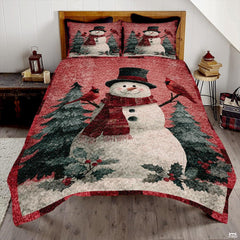 Christmas Bedding Quilt – Soft Microfiber Holiday Bedspread, Lightweight Winter Bedding, Cozy Xmas Quilts for Couch, Bedroom & Seasonal Home Decorations (Christmas Quilt-DS10)