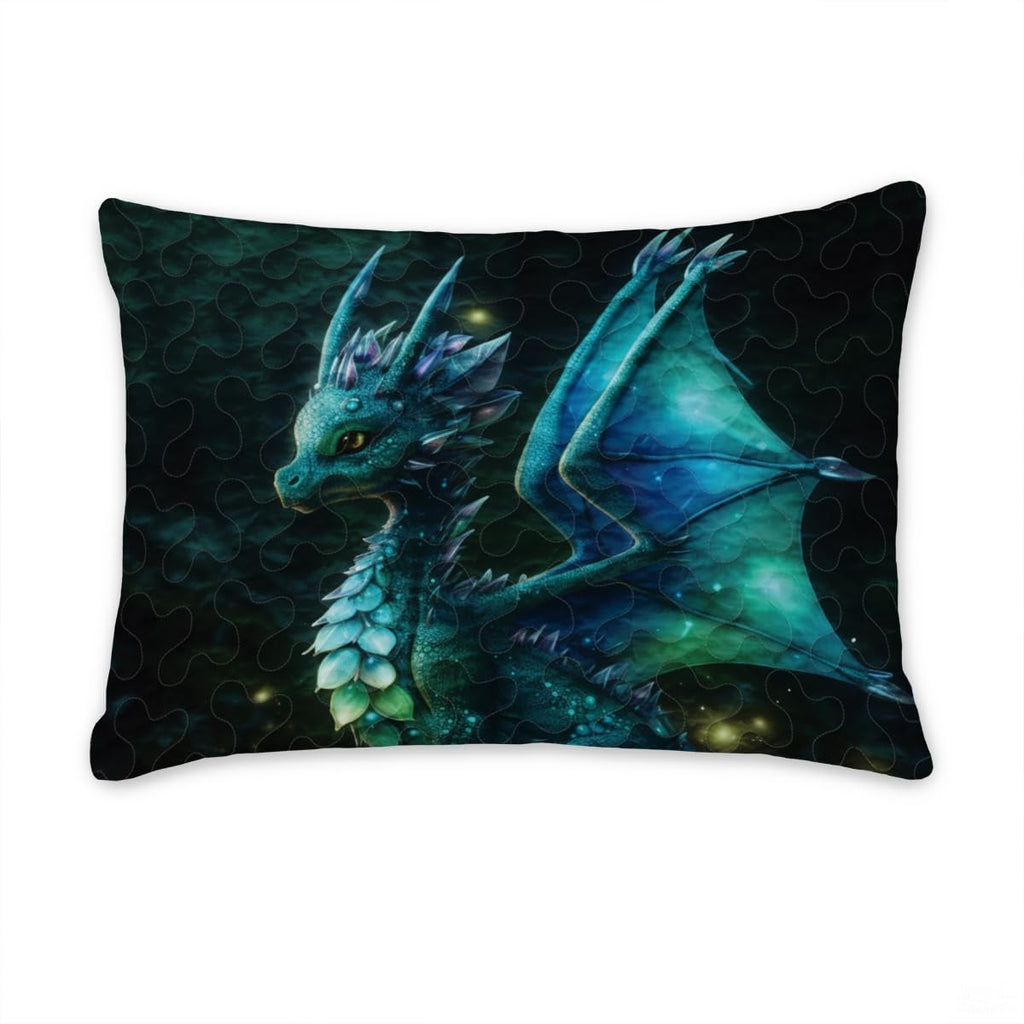 Custom Fantasy Dragon Sitting in Profile Comforter