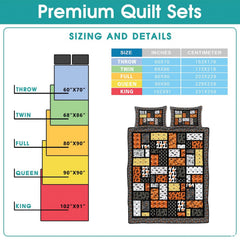 Corner fold view of Halloween bedding highlighting sharp geometric printing and vivid orange colors