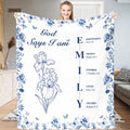 Jeminise Custom Bible Verse Christian Blanket, Personalized Inspirational Bedding