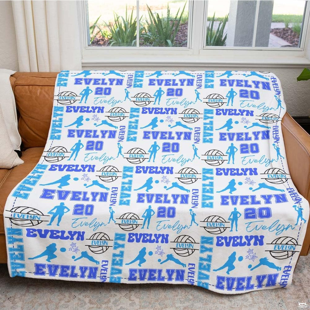 Clean visual design showing royal blue sports motifs and modern line art.