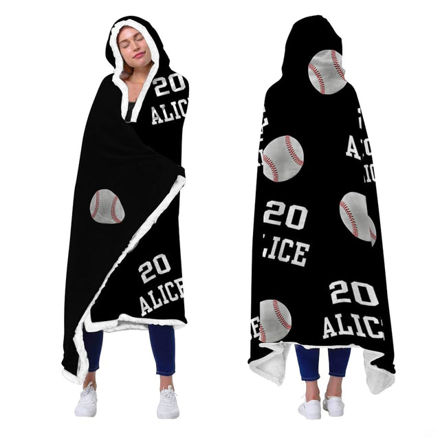 Close view of repeating white baseball graphics and red lacing details on crimson red