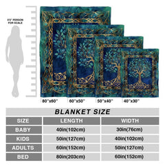 Stylized gold teal bedroom setting highlighting the golden tree illustration and jewel-toned palette.