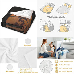 Reflection basketball blanket fabric care panel