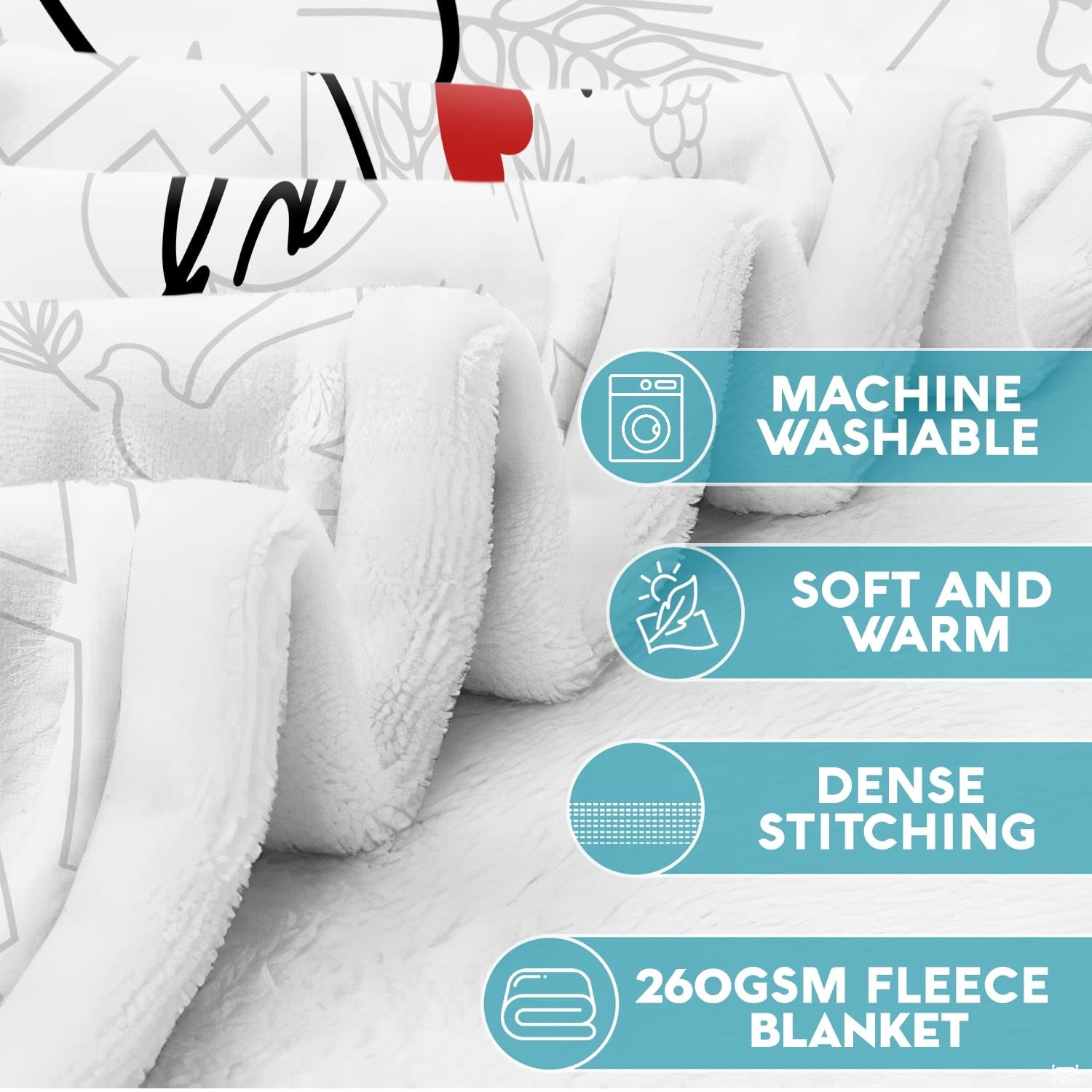 Custom Christian Inspirational Sophia Blanket, Machine Washable
