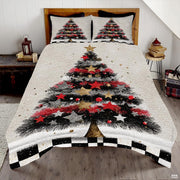 Christmas Bedding Quilt – Soft Microfiber Holiday Bedsprea - Design 11