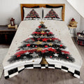 Christmas Bedding Quilt – Soft Microfiber Holiday Bedspread, Lightweight Winter Bedding, Cozy Xmas Quilts for Couch, Bedroom & Seasonal Home Decorations (Christmas Quilt-DS11)