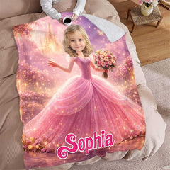 Storybook kingdom landscape with radiant princess pink color code decor styling
