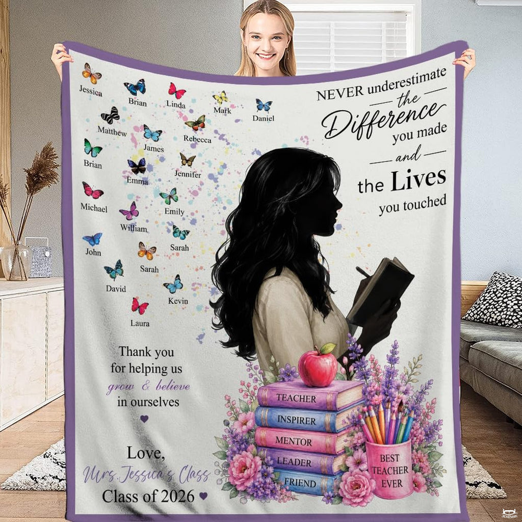 Professor bedding set with educator silhouette, colorful books, red apple, and pink roses.