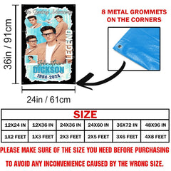 Proportion diagram illustrating rectangular display options for the turquoise memorial blanket.
