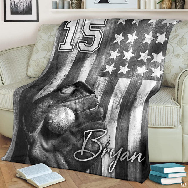 Distressed bed set showing rustic black and white American flag background artwork.