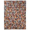 Thai Ridgeback dog breed blanket featuring an all-over photo collage of blue and fawn puppies.