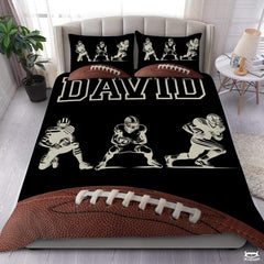 Custom Football Players and Large Football Close Comforter