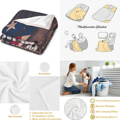 Game-day sports bedroom decor for boys art presentation showing football and patriotic accents.