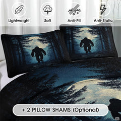 Personalized Bigfoot by Campfire Bedding Quilt Sets