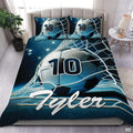 Custom Soccer Player Goal Comforter Set, Machine Washable - Design 8
