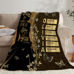 Bedroom display featuring dramatic butterfly leopard print bedding highlighted by thematic accent thematic accent ambient...