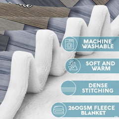 Close-up view of weathered wood grain background with detailed feather illustration and sacred cross accents.