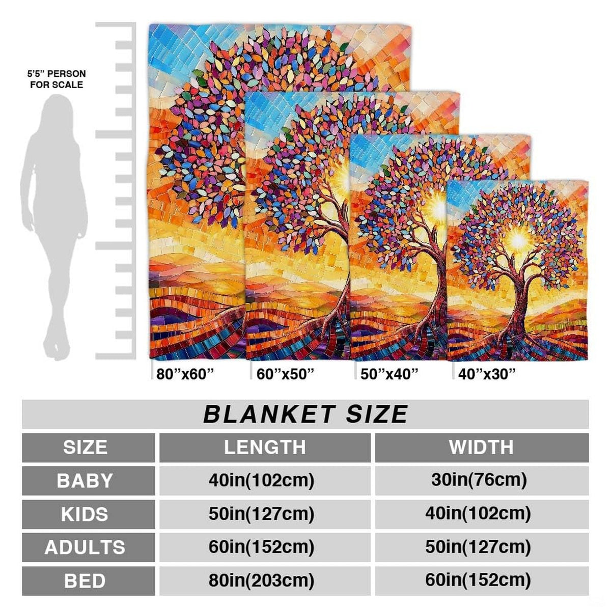 Detailed view of twisted roots and mosaic landscape tiles on decorative tree of life bedding.