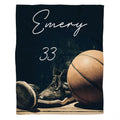 Custom basketball shoes blanket flat view