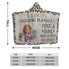 Dimension infographic detailing wide and tall measurements for the animal print throw blanket