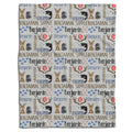 Outdoor themed bedding set featuring cute baby deer fawns and jumping fish across a rustic woodland pattern.
