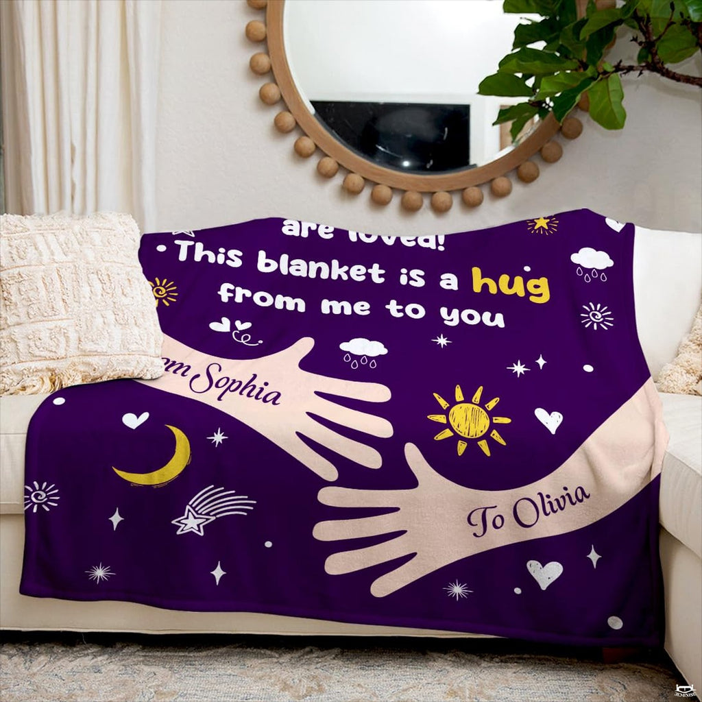 Stylized room interior showcasing purple bed weight aesthetics with starry celestial art decor.