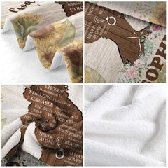 Personalized Sunflower God Says You Are Throw Blanket, Lightweight