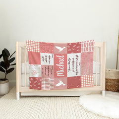 Minimalist vertical dash textures paired beside classic pink and white gingham check artwork panels.