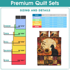 Folded presentation of autumn bedding set demonstrating sharp graphic print clarity and rich earthy color saturation.