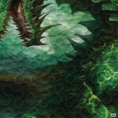 Personalized Fantasy Dragon with Glowing Scales on Rocks Comforter