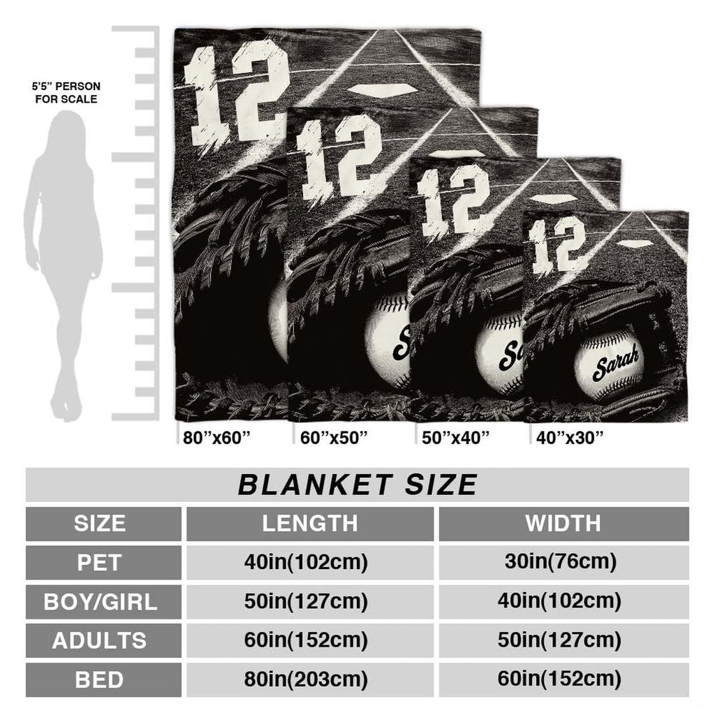 Baseball home plate illustration blanket draped over armchair