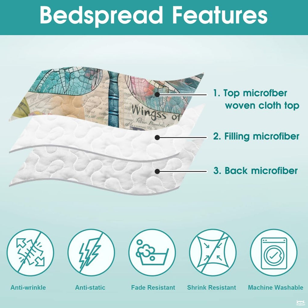 Dragonfly bedding construction infographic
