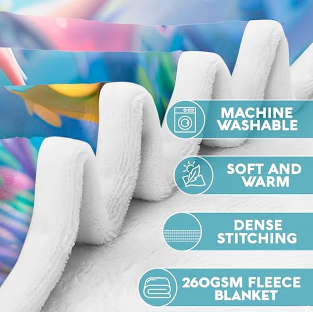 Personalized Cartoon Girl mermaid fantasy underwater Blanket