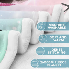 Whimsical cartoon fairy thematic accent with bright wings and sparkling stars on decorative bedding.