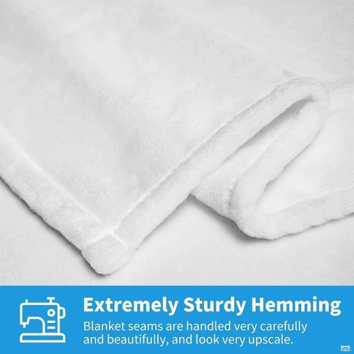 Detailed multi-panel view of ice hockey goal crease graphic blanket
