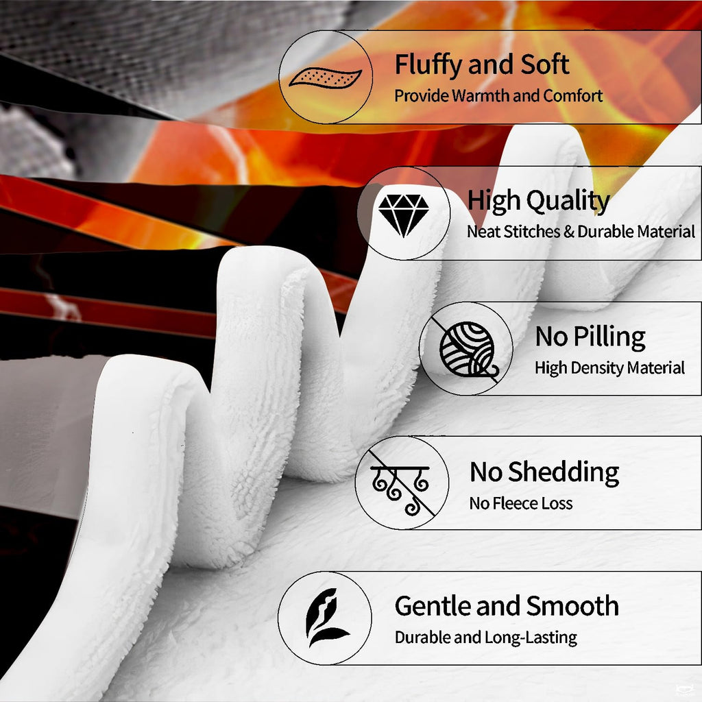 Quarterback passing throw blanket view 5 highlighting athletic passer, split fire and ice waves, and sports graphics