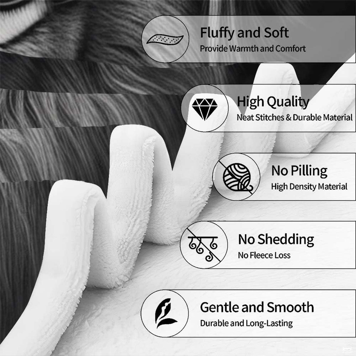 Monochrome black white lion wallpaper aesthetic featured across a contemporary bedding layout.