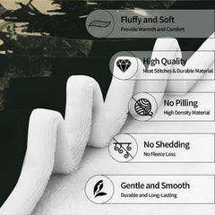 Graphic feature overview highlighting attributes and details of the Bigfoot blanket.