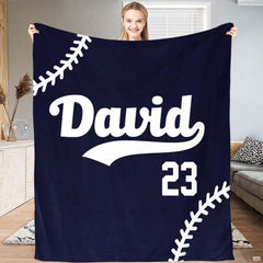 Curved white baseball seam graphics detailing corner angles on a deep midnight blue ground.