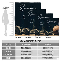 Basketball shoes blanket size chart