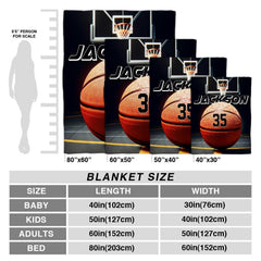 Basketball bedding set styled in modern bedroom with coordinating navy wall art and court accessories.