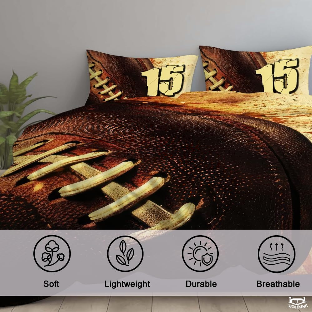 Custom American Football with Paint Splash Background Vintage Comforter