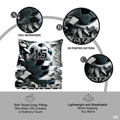 Custom Exploding Soccer Ball Comforter Set, Machine Washable