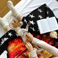 Heroic first responder motif featuring turnout gear silhouette and patriotic flag on firefighter crib bedding decor.